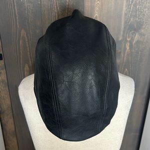 Paddy Black Leather Cap